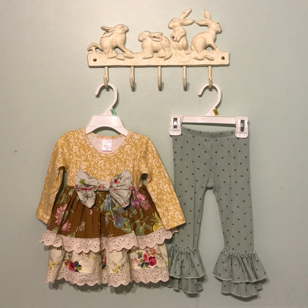 Gorgeous Giggle Moon Fall 2 piece outfit